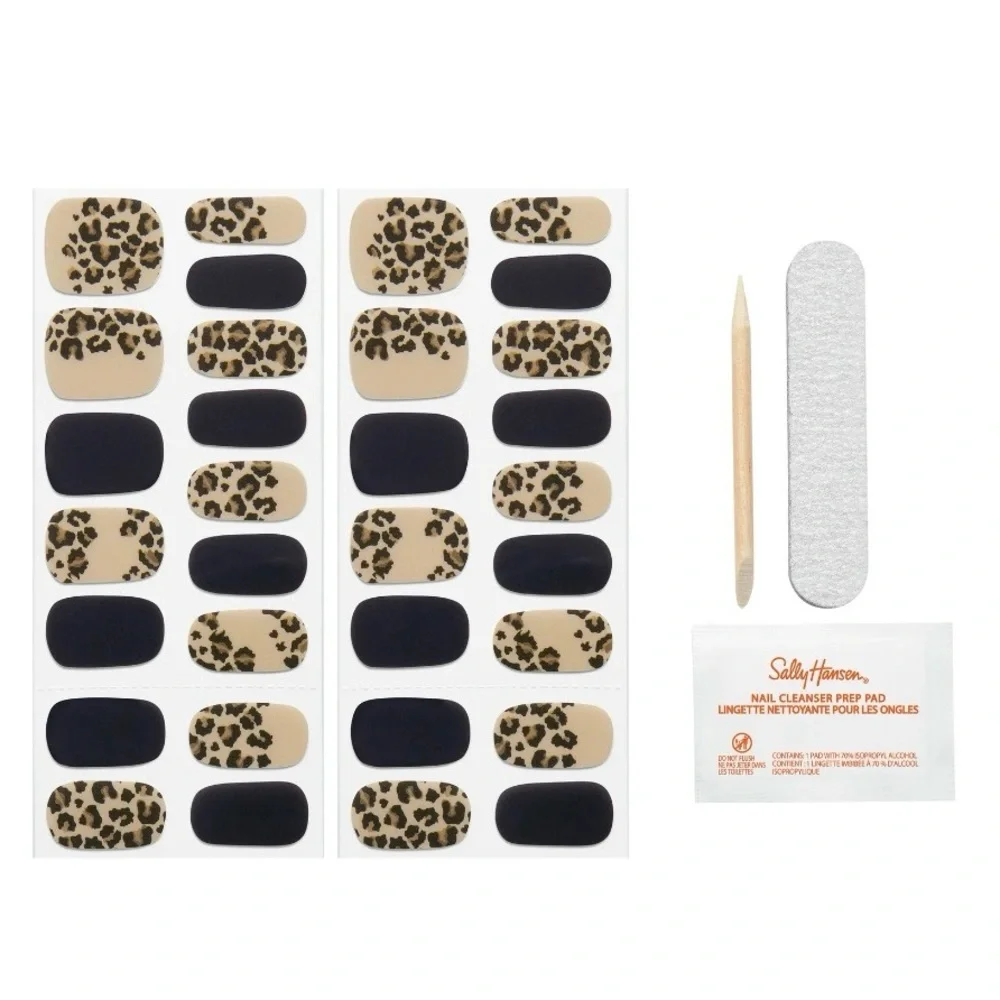 Leopard and Black Nail Strips - Picture 3 of 4